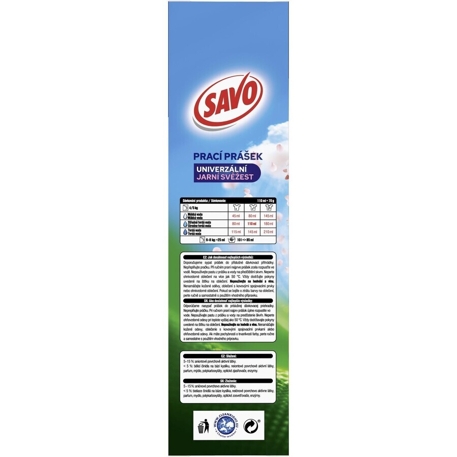 Savo Universal Primavera Freschezza in polvere 3,29 kg