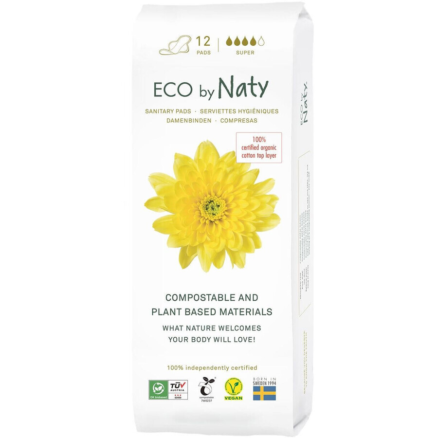 Eco by Naty ECO tampons pour femmes super 12 pcs