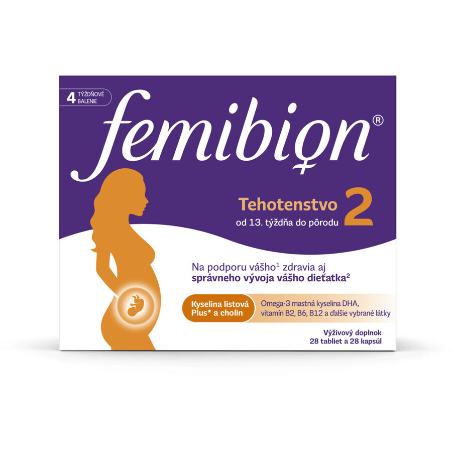 Femibion 2 Zwangerschap, 28 tabletten en 28 capsules