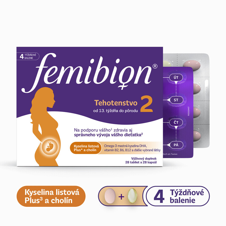 Femibion 2 Zwangerschap, 28 tabletten en 28 capsules