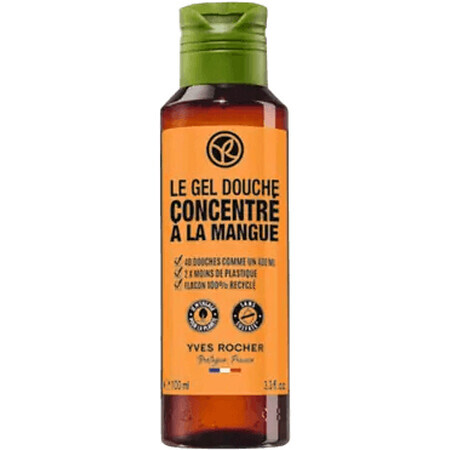 Yves Rocher Gel de duș concentrat Mango și coriandru 100 ml