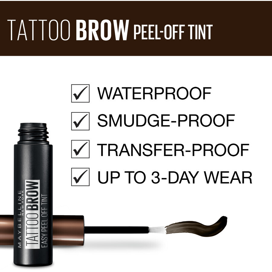 Maybelline New York Tattoo Brow gel tint 1 Light Brown, 5 g