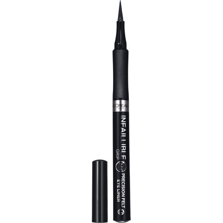 L'Oréal Paris Infaillible Grip 27H Präzisionsfilz 01 schwarzer Eyeliner, 1 ml