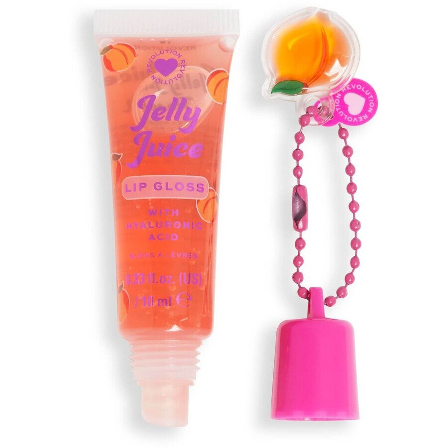 I Heart Revolution Jelly Juice Lip Tubes - Luciu de buze piersică 10 ml