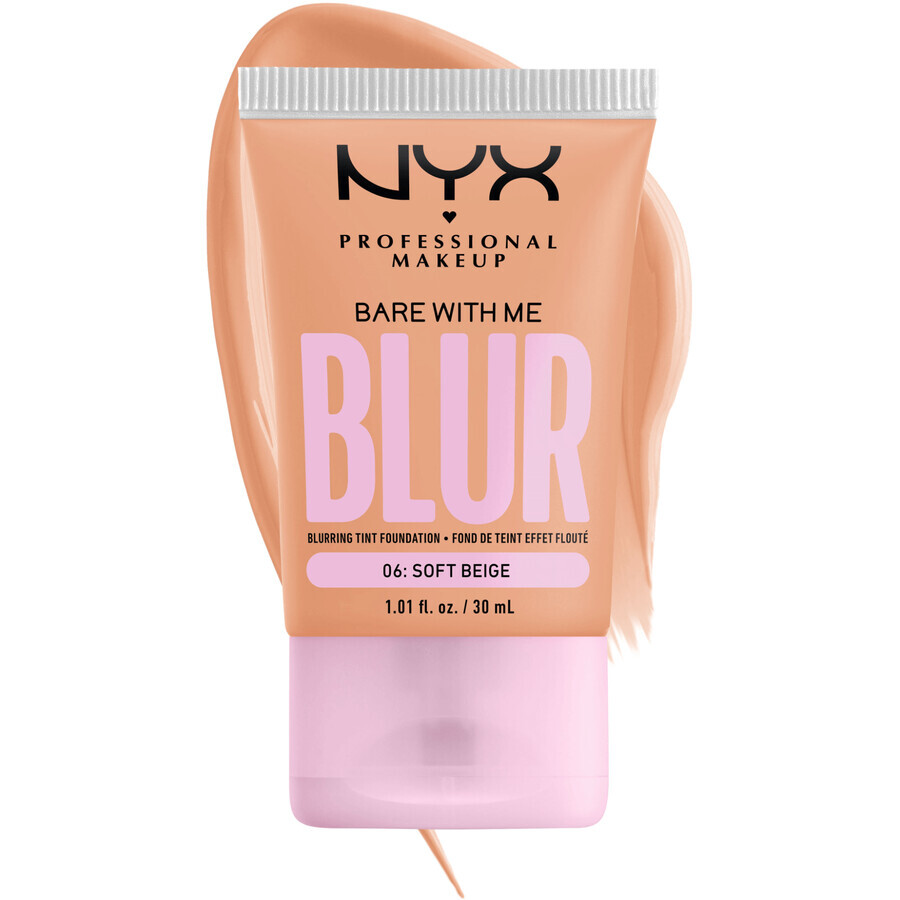 NYX Professional Makeup Bare With Me Blur Tint 06 Soft Beige make-up, 30 ml