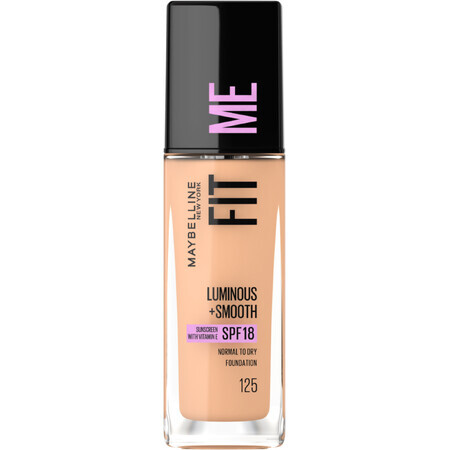 Machiaj Maybelline New York Fit me Luminous + Smooth 125 Nude Beige, 30 ml