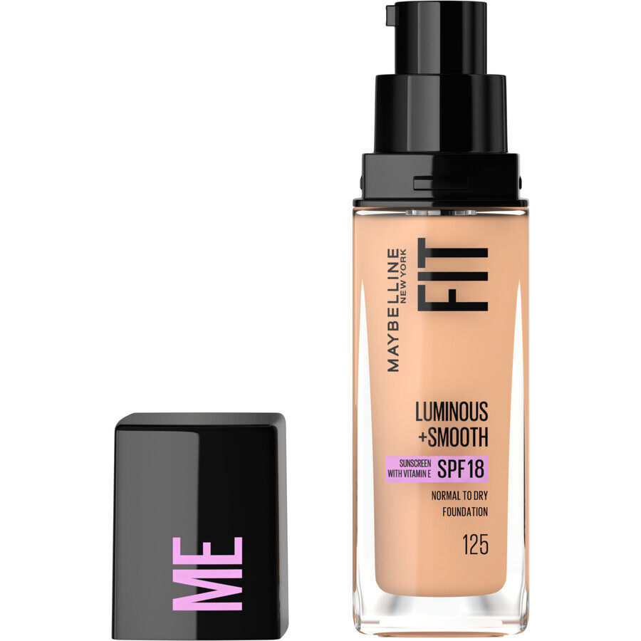 Machiaj Maybelline New York Fit me Luminous + Smooth 125 Nude Beige, 30 ml