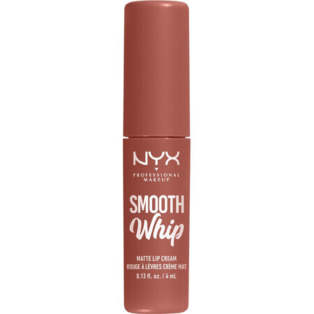 NYX Professional Makeup Smooth Whip Matte Lip Cream 04 Teddy Fluff Matte Liquid Lipstick, 4 ml