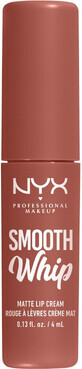 NYX Professional Makeup Smooth Whip Matte Lip Cream 04 Teddy Fluff Matte Liquid Lipstick, 4 ml