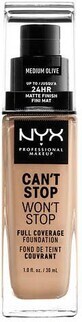 NYX Professional Makeup Can&#39;t Stop Won&#39;t Stop 24-Hour High-Coverage Makeup - 09 Medium Olive 30 ml