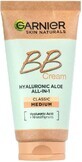 Garnier Skin Naturals Hyaluronic Aloe All-in-1 BB cream mediu, 50 ml