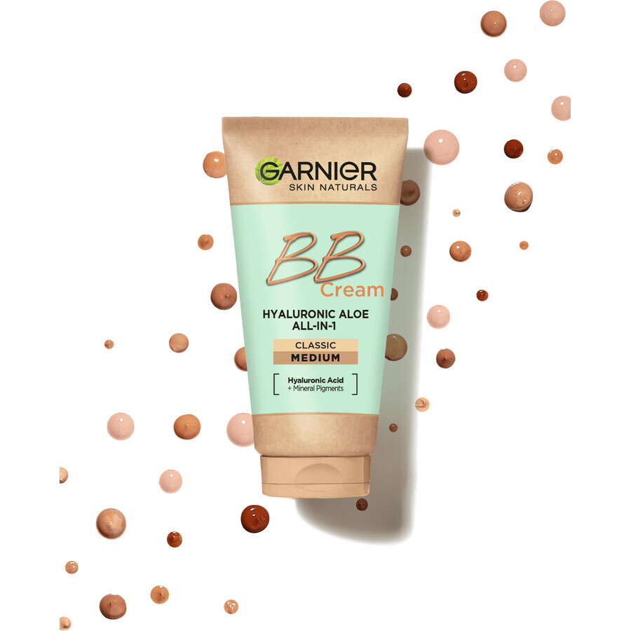 Garnier Skin Naturals Hyaluronic Aloe All-in-1 BB cream mediu, 50 ml