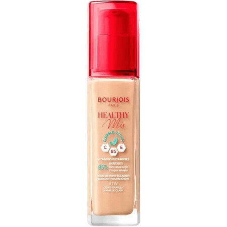 Bourjois Paris Healthy Mix Brightening Moisturising Make-up 24h, 51w light vanilla 30 ml