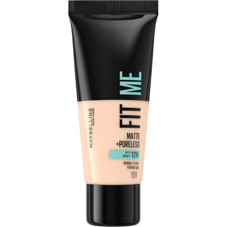 Maybelline New York NY Fit Me Matte and Poreless Makeup 101 Machiaj matifiant pentru ten normal și gras 30 ml