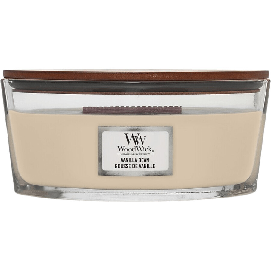 Woodwick Vanilla Bean lumânare în formă de navă 453.6 g