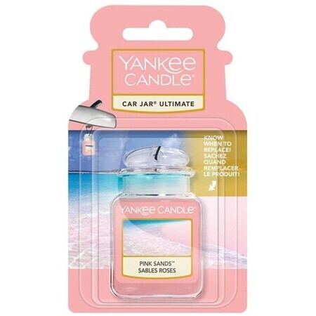 Yankee Candle etichetă gel pentru mașină Pink Sands 24 g