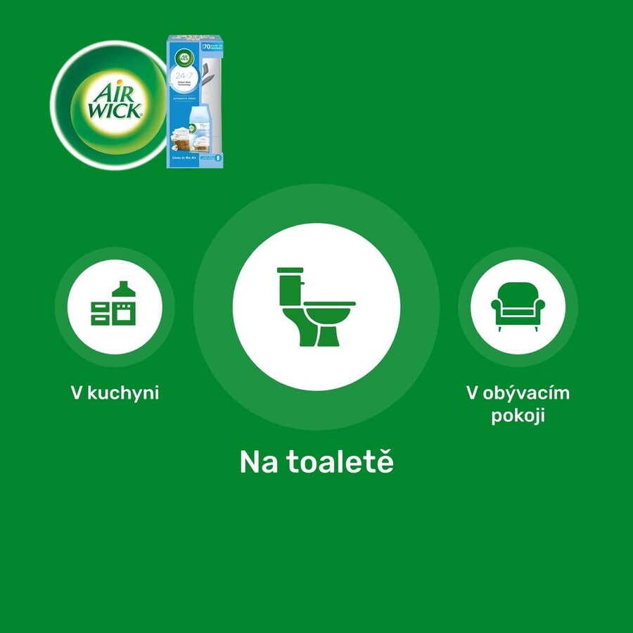 Airwick Difuzor automat Freshmatic alb cu rezervă Spălătorie în briză 250 ml