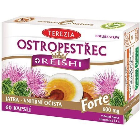 Terezia Cardo + reishi forte 600 mg 60 cápsulas