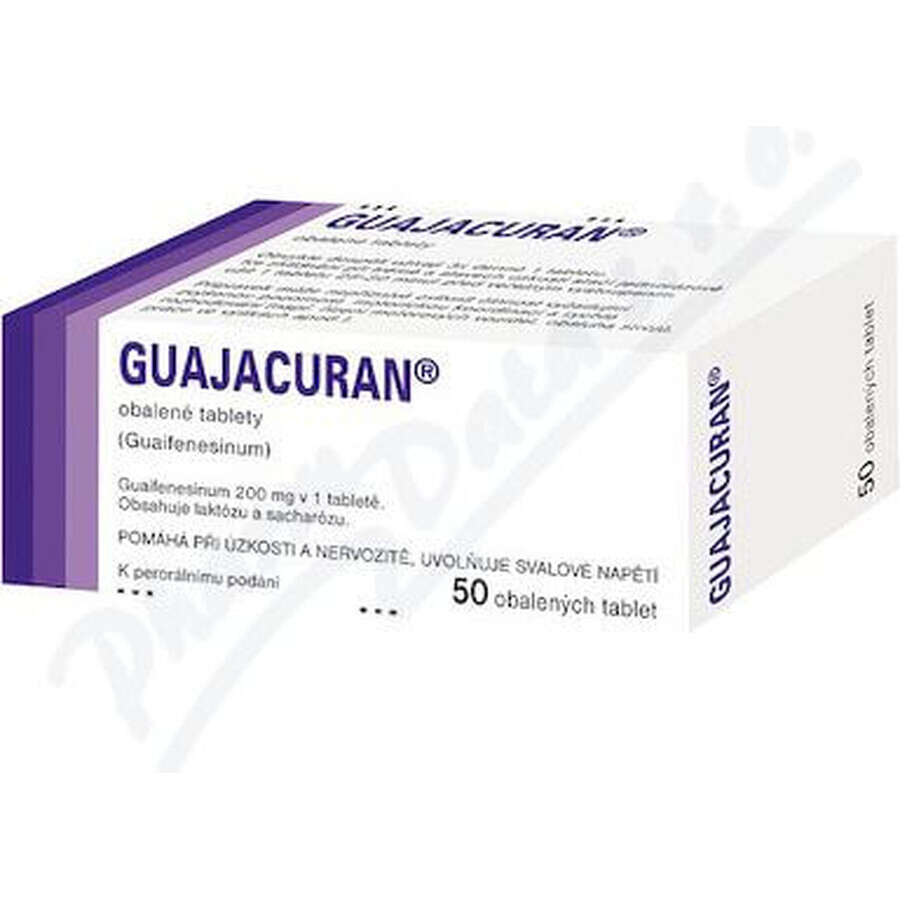 Guajacuran for expectorant 200 mg 50 tablets