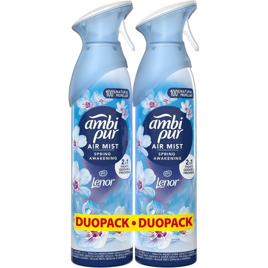 AmbiPur Deșteptarea primăverii Spray odorizant 2 x 185 ml