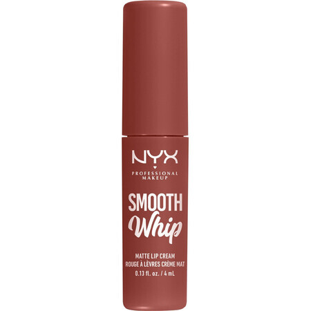 NYX Professional Makeup Smooth Whip Matte Lip Cream 03 Late Foam Matte Liquid Lipstick, 4 ml