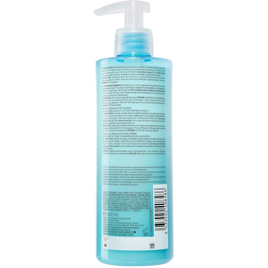 La Roche-Posay Lipikar Surgras douchegel 400 ml