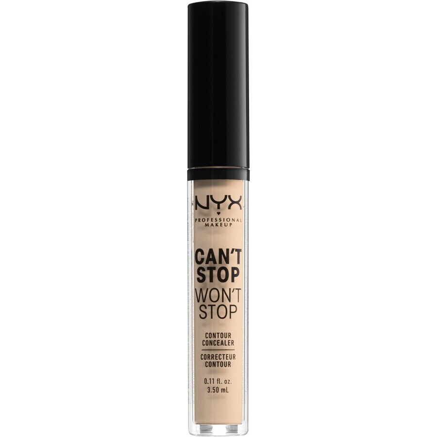 NYX Professional Makeup Can't Stop Won't Stop Concealer - nuanță 06 Vanilie 3,5 ml