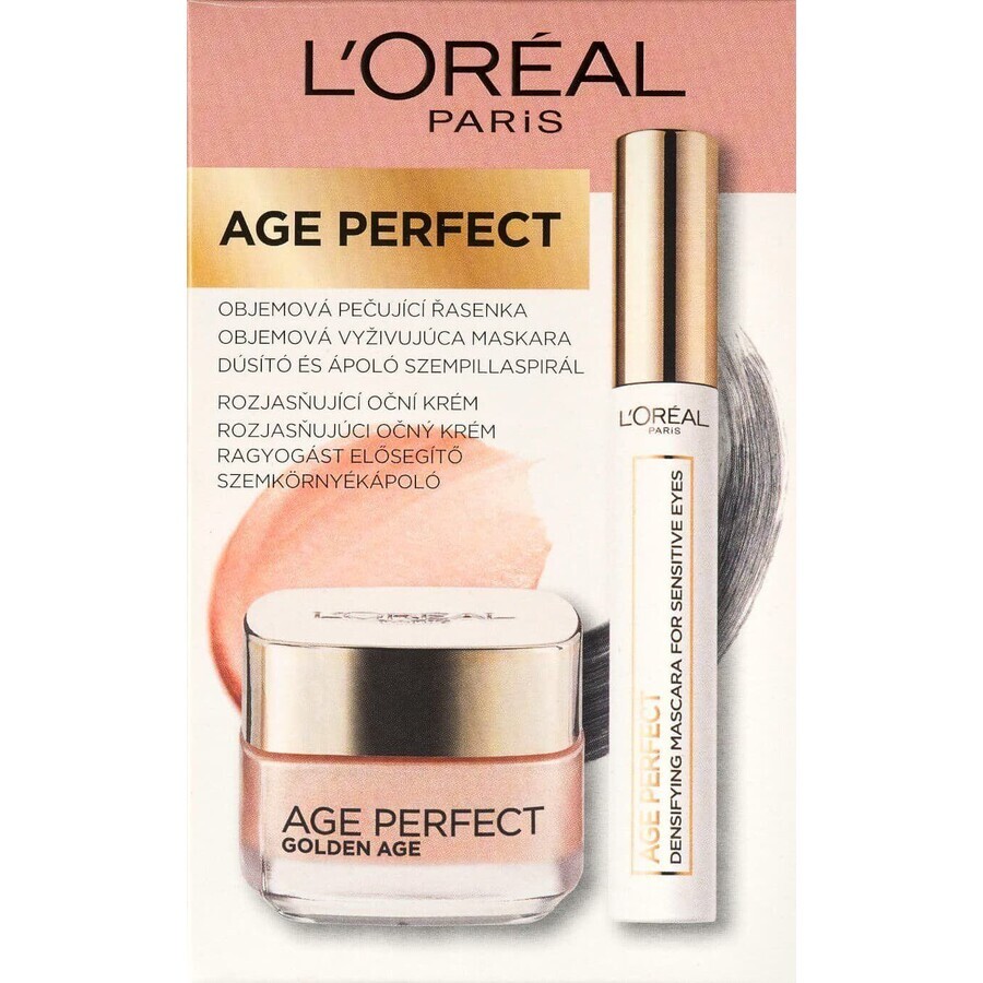 L'Oréal Paris Age Perfect - Set Golden Age - mascara volumizantă + cremă de ochi 22,4 ml