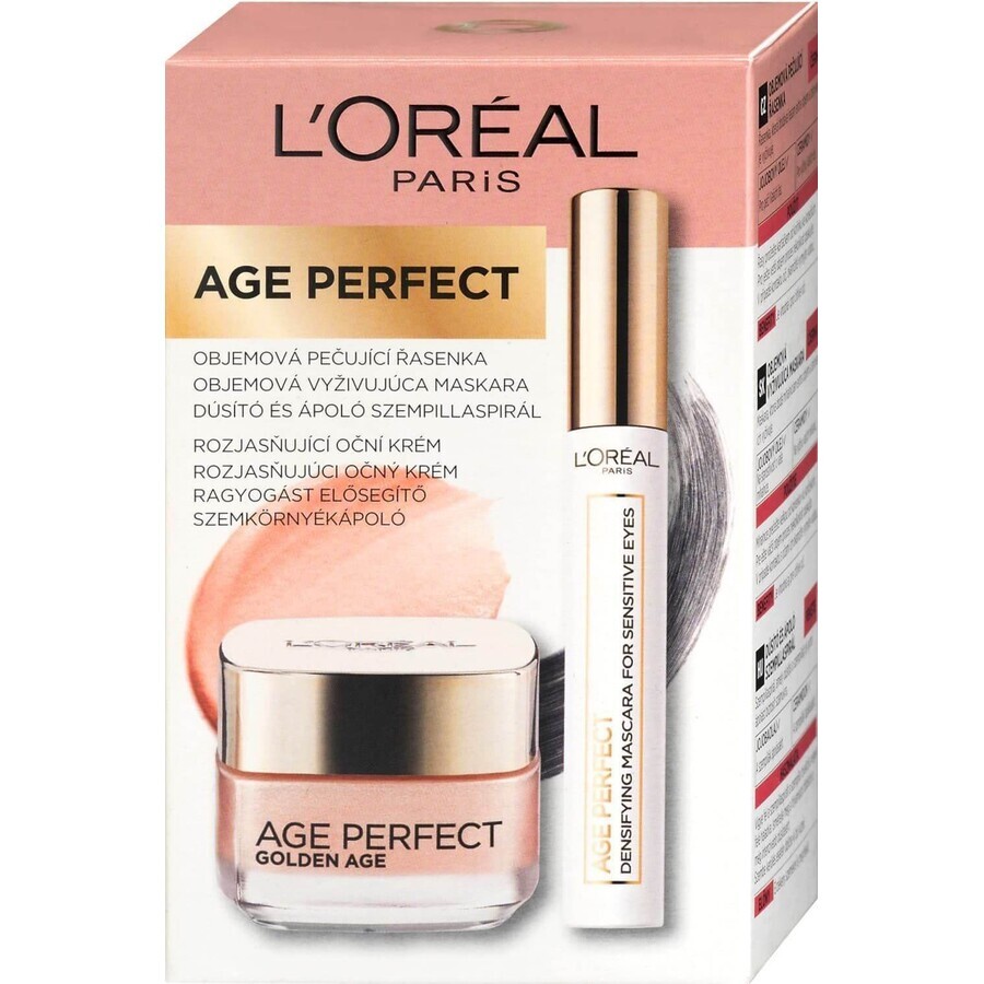 L'Oréal Paris Age Perfect - Set Golden Age - mascara volumizantă + cremă de ochi 22,4 ml