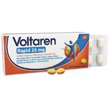 Voltaren Rapid 25mg ameliorare rapidă a durerilor de spate 10 capsule moi