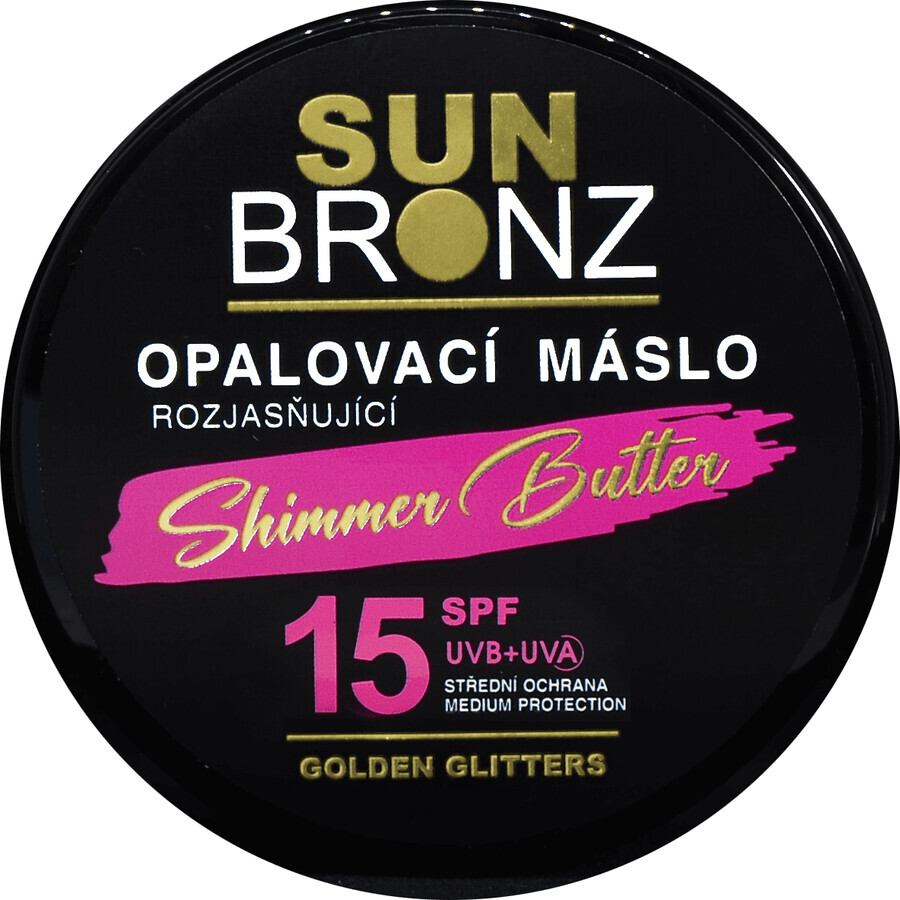 Vivaco Sun Bronzing Zonnebeschermingsolie met glinsterende glitter SPF15, 100 ml