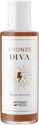 Lingură de lemn Ulei uscat cu sclipici Bronze Diva 100 ml