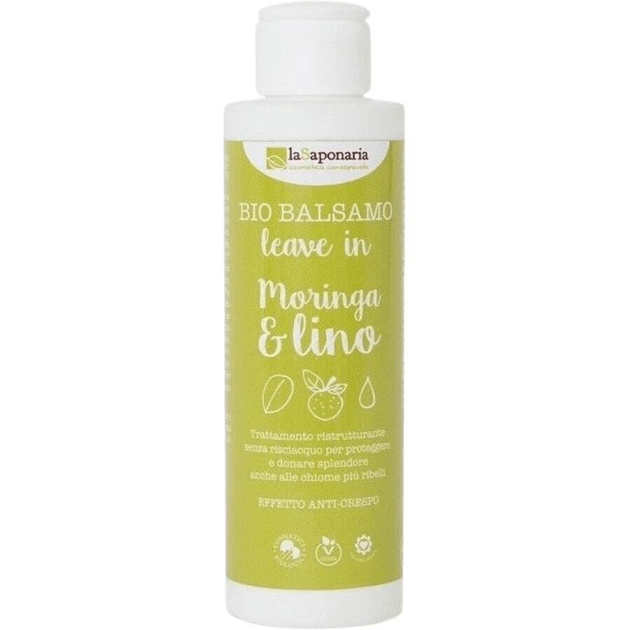 LaSaponaria Balsam fără clătire cu moringa și ulei de in BIO 150 ml