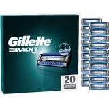 Gillette Mach3 replacement shaving heads for men 20 pieces