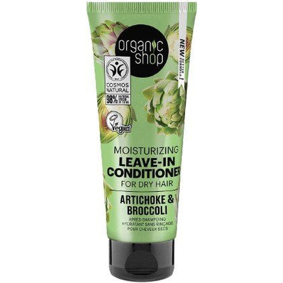 Organic Shop Leave-In Moisturising Conditioner voor droog haar Artisjok en Broccoli 75 ml