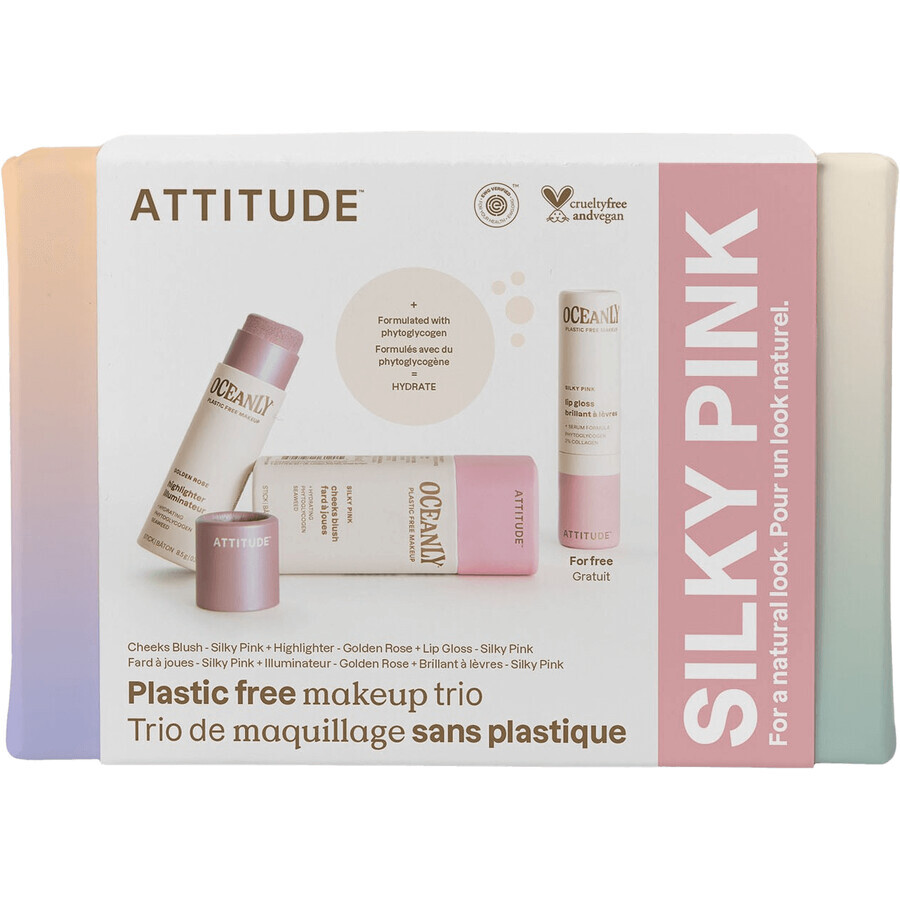 Attitude Oceanly Make-up set - Silky Pink 3 buc