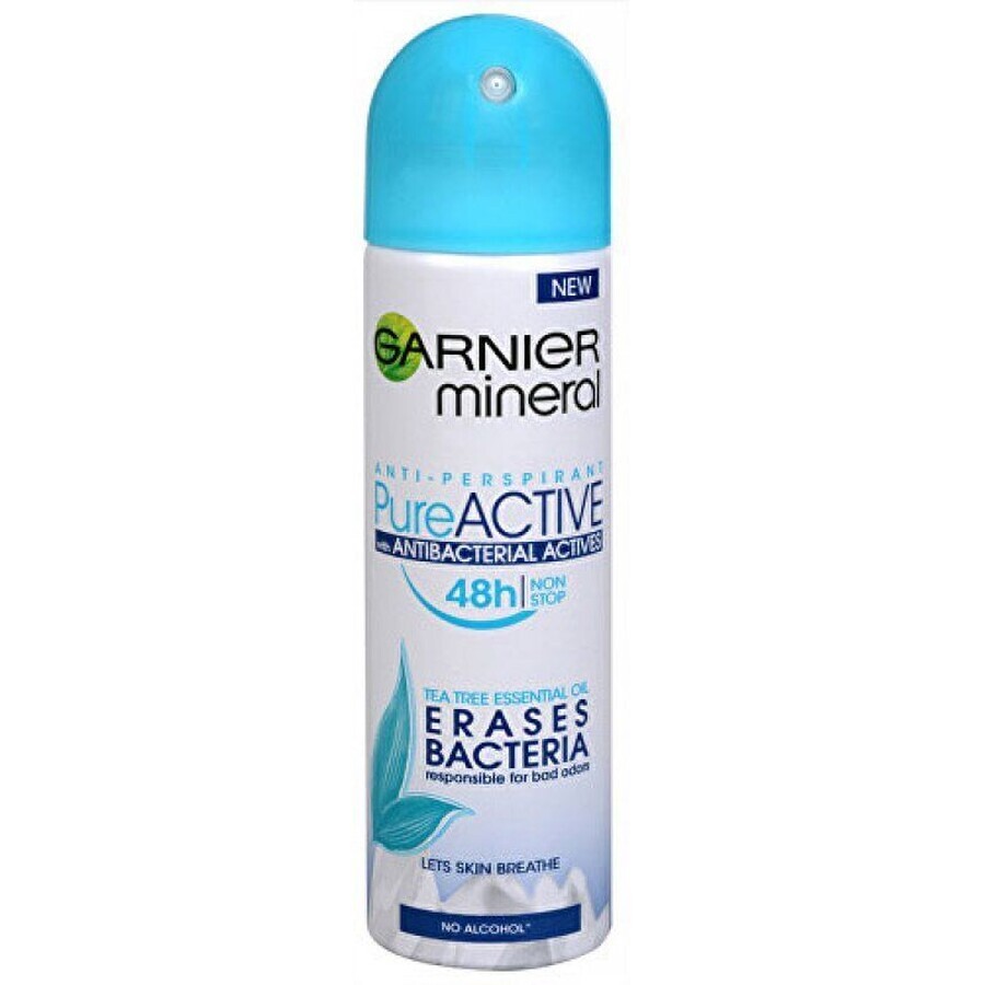 Garnier Mineral Pure ACTIVE Antibacterias 48h spray antitranspirante 150 ml