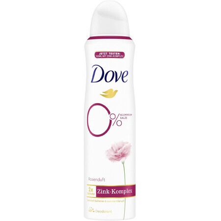 Dove Déodorant Spray 0% ALU Rose et Jasmin 150 ml