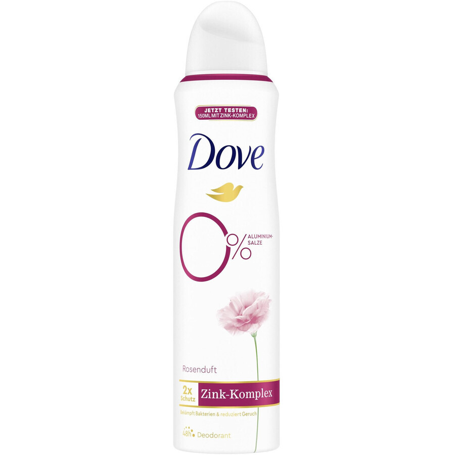 Dove Déodorant Spray 0% ALU Rose et Jasmin 150 ml