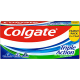 Pastă de dinți Colgate Triple Action 2 x 75 ml