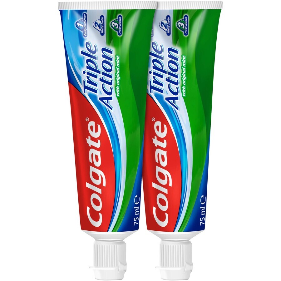 Colgate Pasta Dentífrica Triple Acción 2 x 75 ml