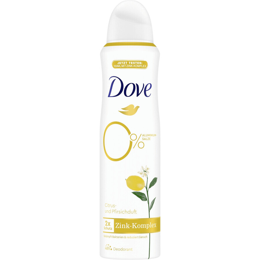 Dove 0% ALU Deodorante Spray Agrumi e Pesca 150 ml