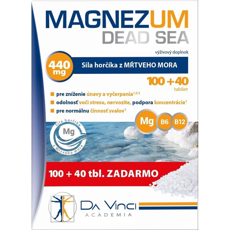 Da Vinci Academy Magnesium Dead Sea Dead Sea 140 tablets