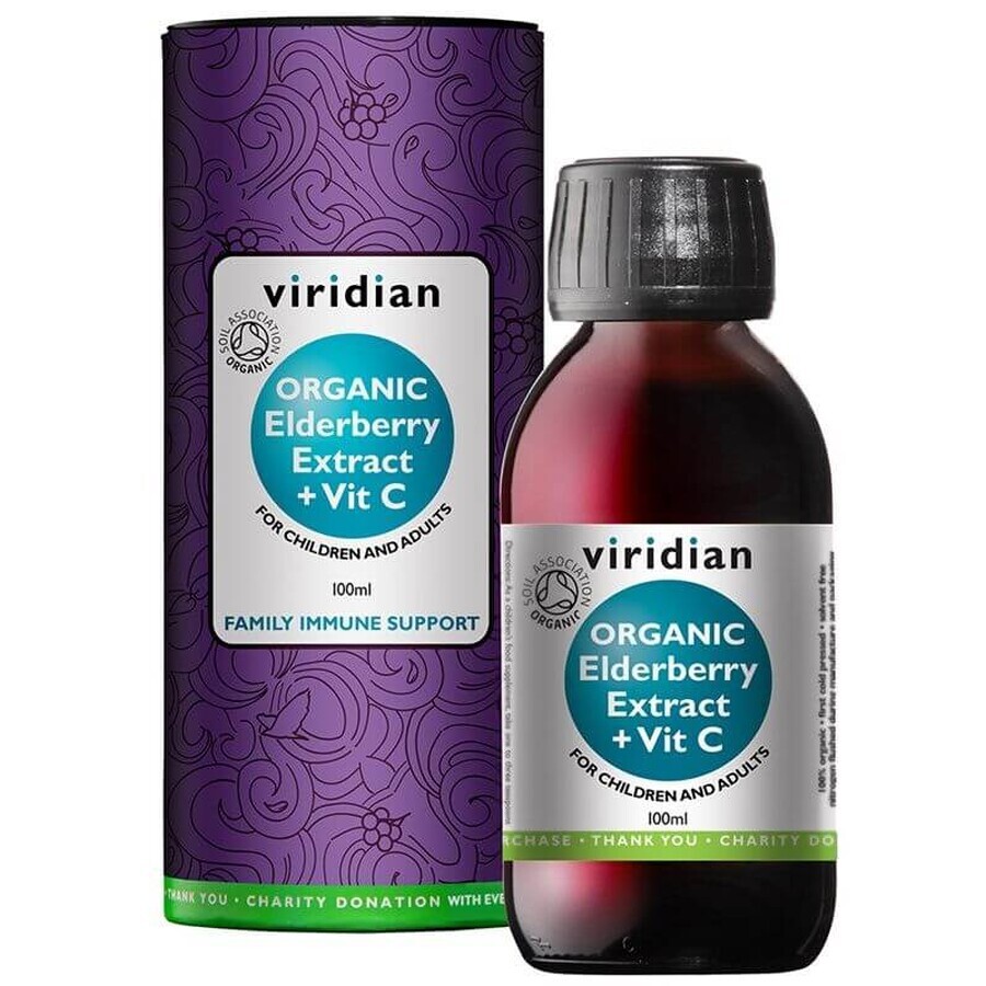 Extrait de sureau viridien + vitamine C bio 100 ml