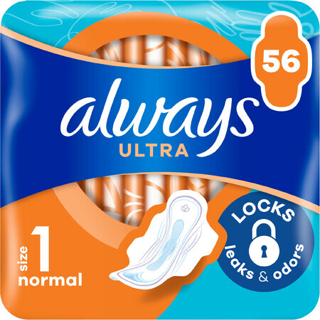 Always Ultra Normal assorbenti igienici (taglia 1) con ali 56 pz.