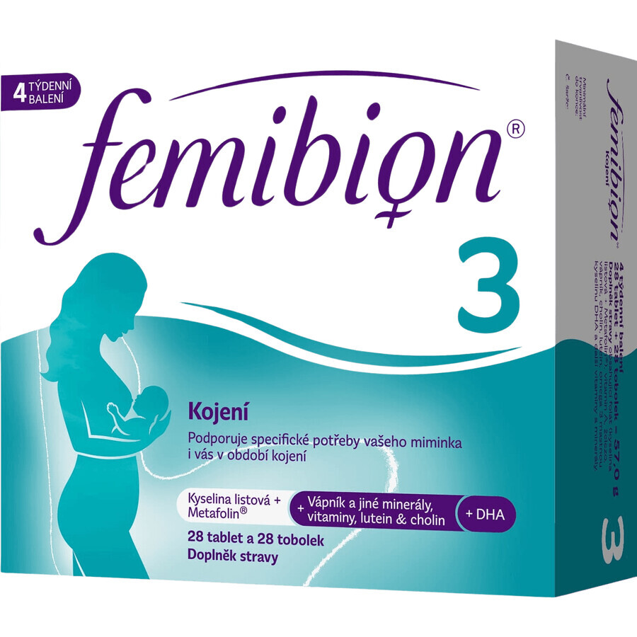 Femibion 3 Alăptare 28 comprimate + 28 capsule