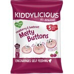 Kiddylicious Găluște cu fructe și legume Zmeură și sfeclă roșie 5 x 6 g