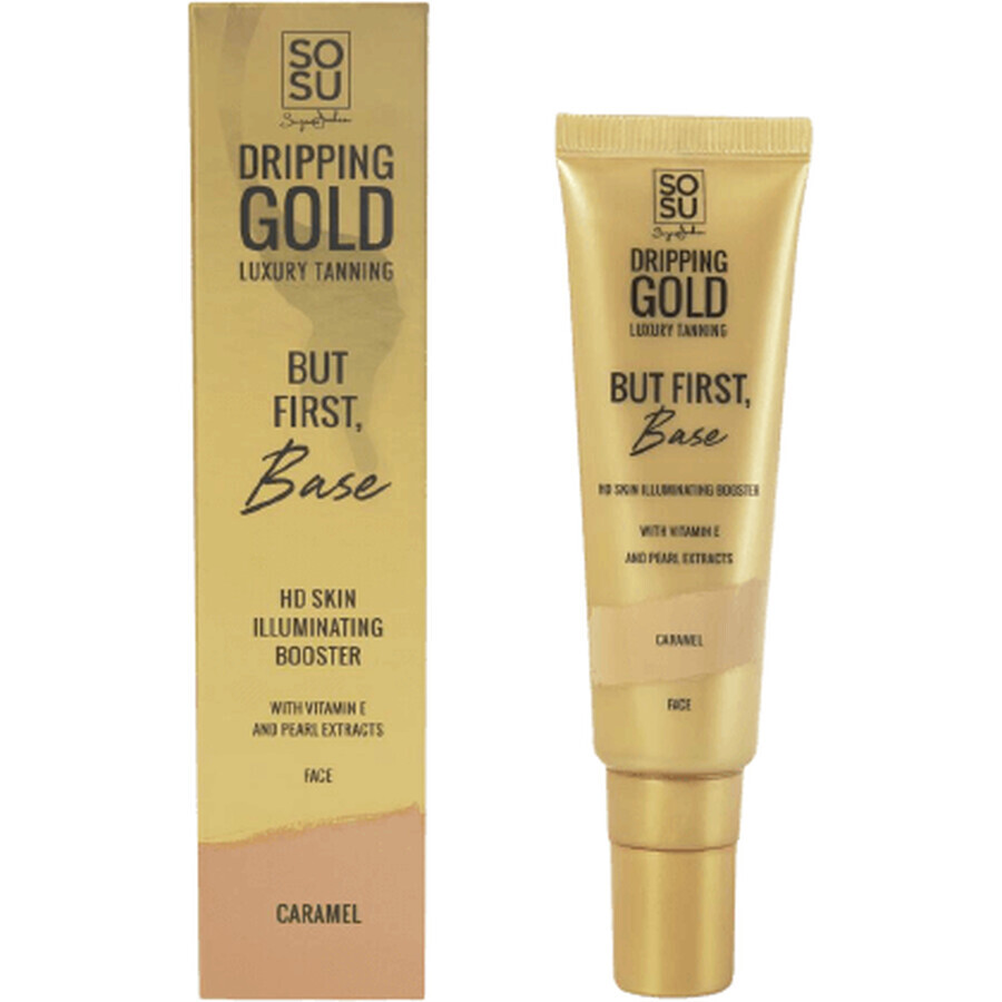 SOSU Cosmetics Dar mai întâi baza de bază Caramel 30 ml