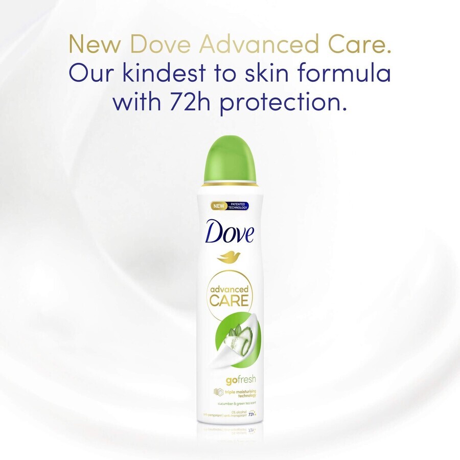 Antitranspiratiespray Dove Advanced care go fresh Komkommer en thee 150 ml