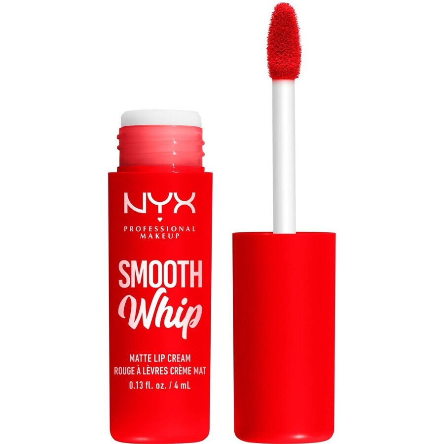 NYX Professional Makeup Smooth Whip Matte Lip Cream 12 Icing On Top Matte Liquid Lipstick, 4 ml